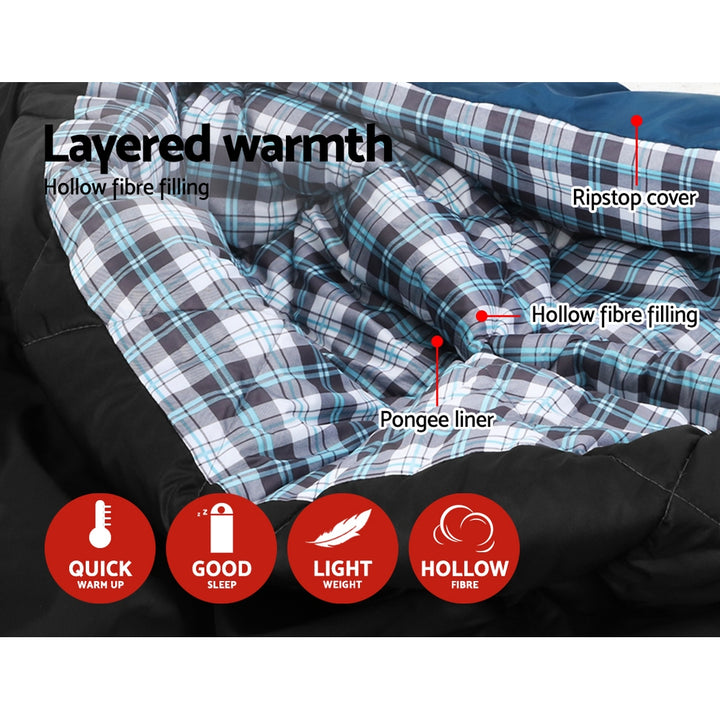 Weisshorn Sleeping Bag Double Pillow Thermal