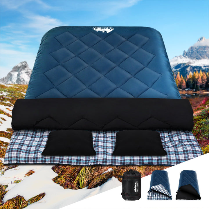 Weisshorn Sleeping Bag Double Pillow Thermal