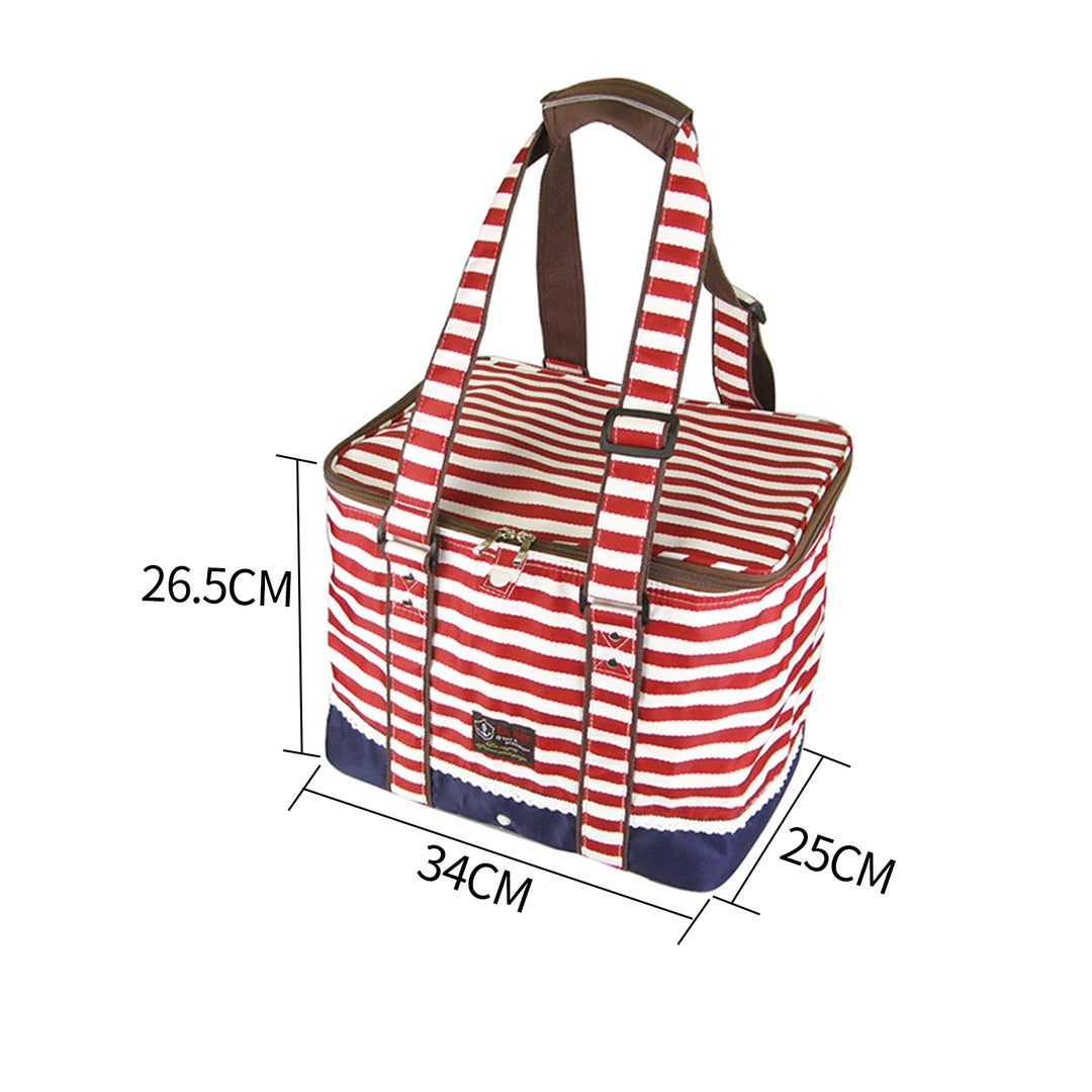 Red Insulated Picnic Bag Thermal Cooler Portable Lunch Food Tote Carry Storage Bag - RoamAU