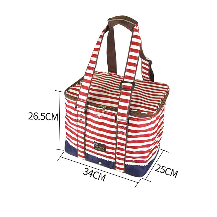 Red Insulated Picnic Bag Thermal Cooler Portable Lunch Food Tote Carry Storage Bag - RoamAU