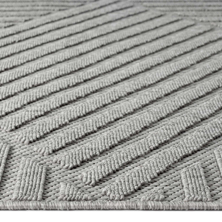Alpha Outdoor Rug - Light Grey - 120x170