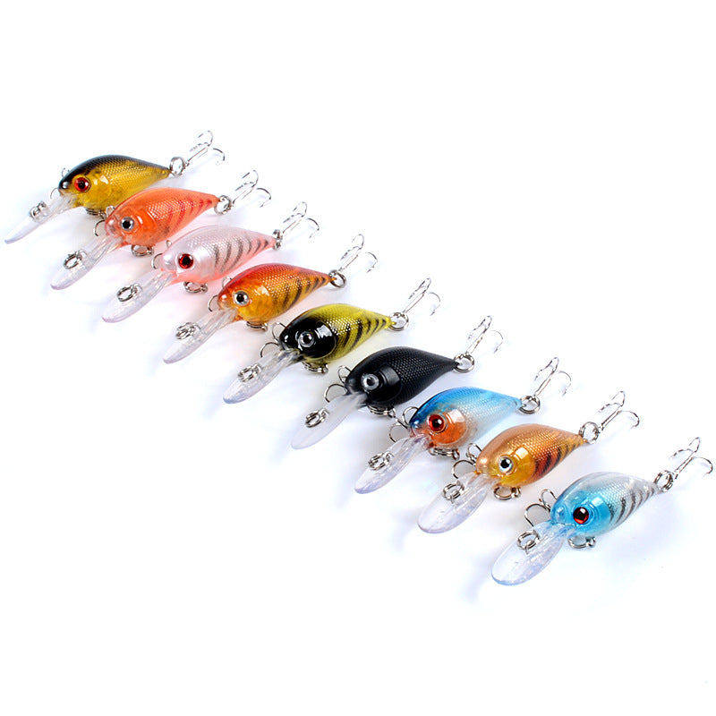 9x Popper Crank 5.7cm Fishing Lure