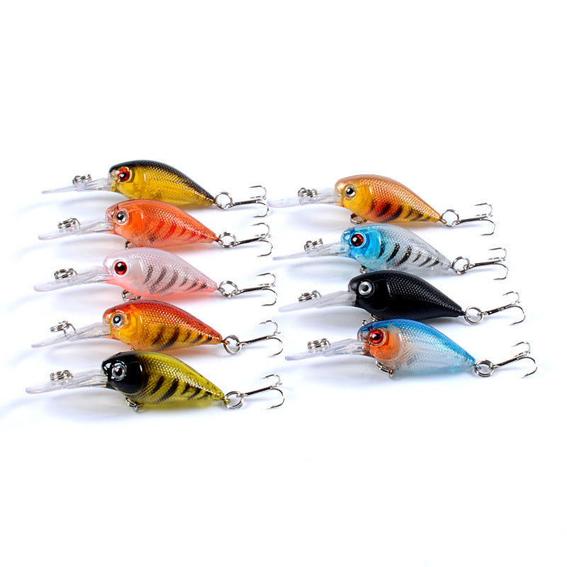 9x Popper Crank 5.7cm Fishing Lure