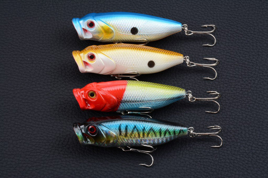 4X 8cm Popper Poppers Fishing Lure