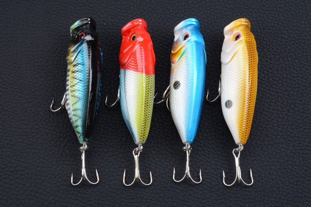 4X 8cm Popper Poppers Fishing Lure