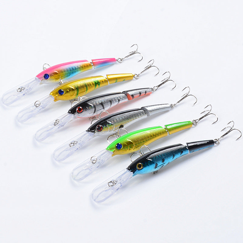 6x Popper Minnow 13.3cm Fishing Lure