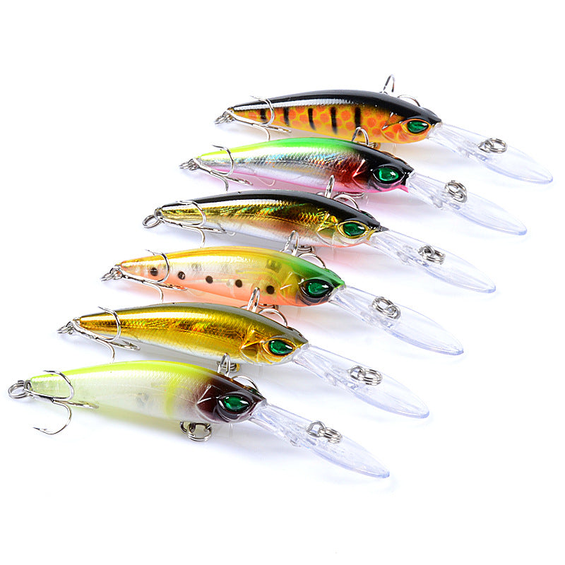 6x Popper Minnow 9.4cm Fishing Lure