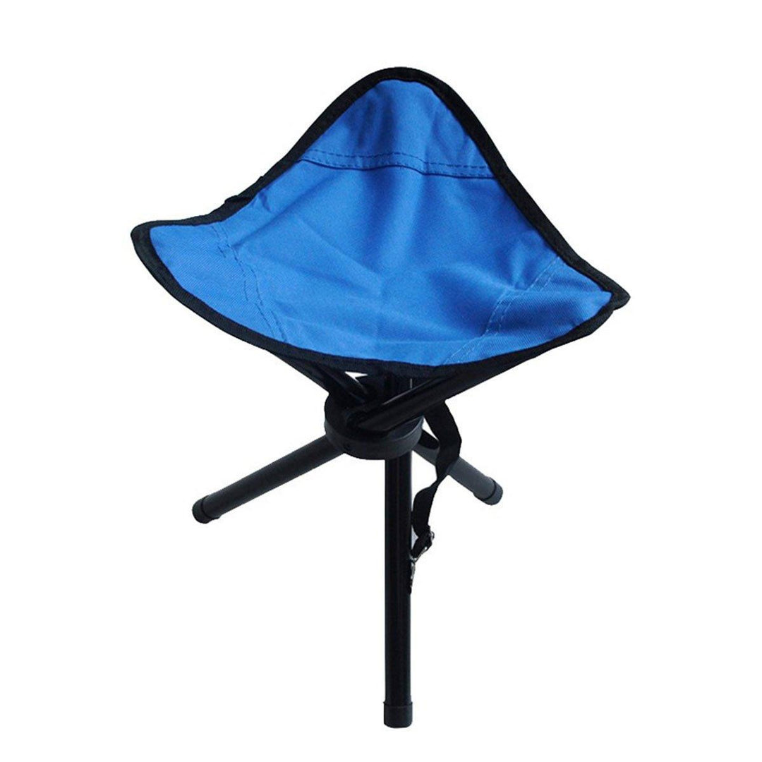 Folding Portable Beach Chair Fishing Stool Outdoor Lightweight Camping Chair - Red