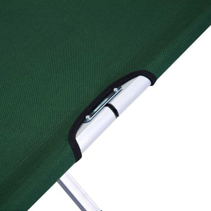 Camping Bed Folding Stretcher GREEN