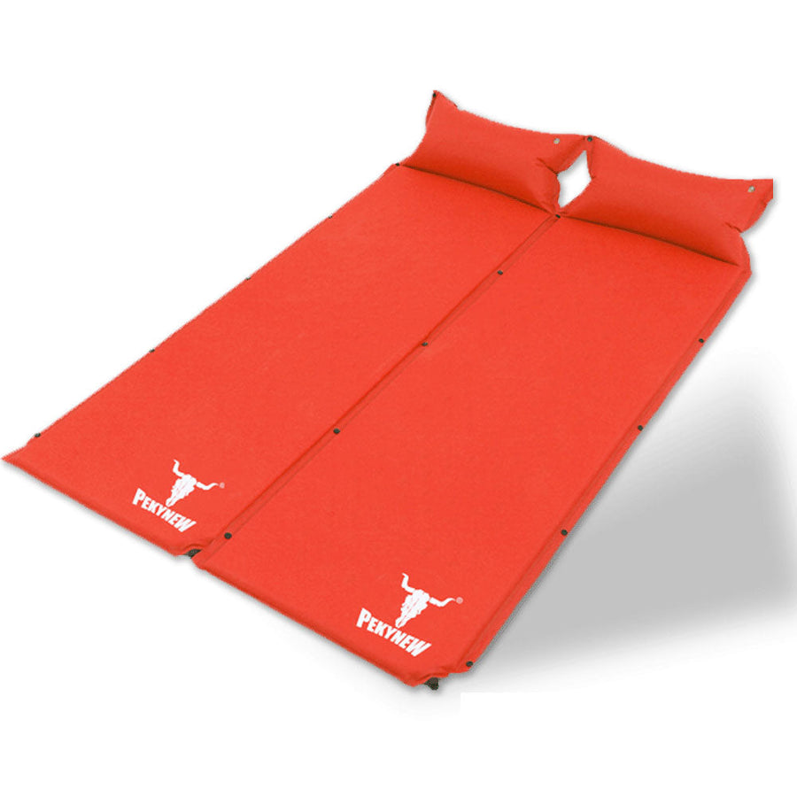 Double Air Bed Self Inflating Mattress  - red