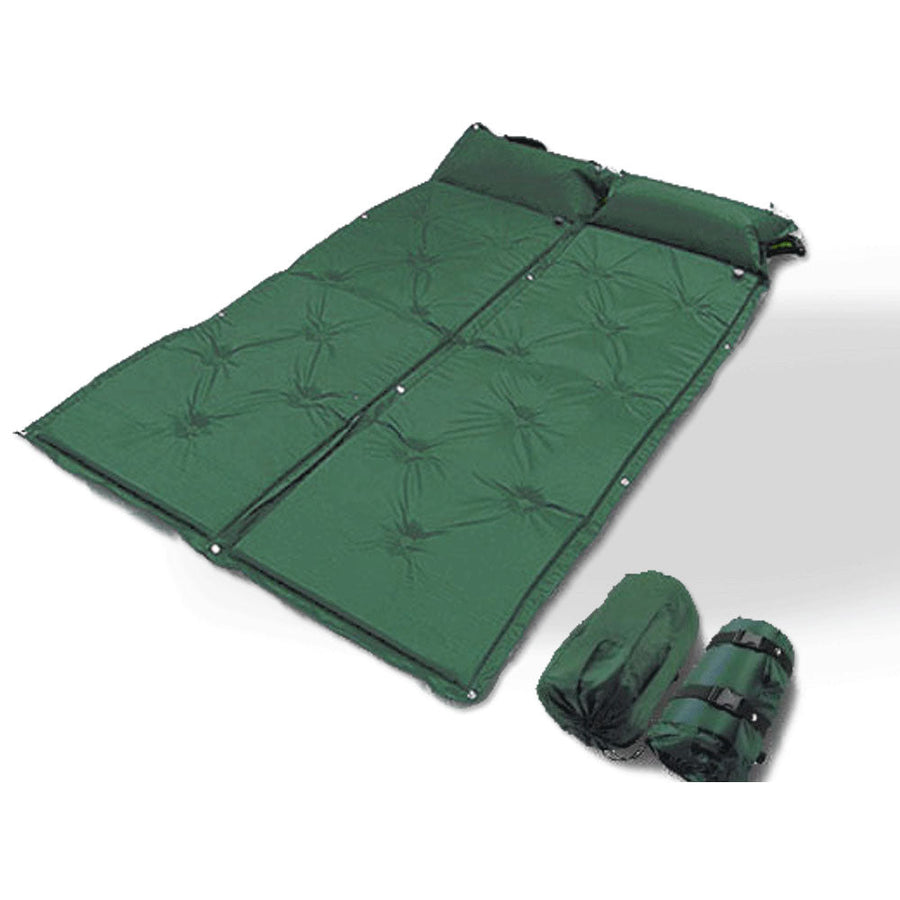 Double Self Inflating Mattress  - green