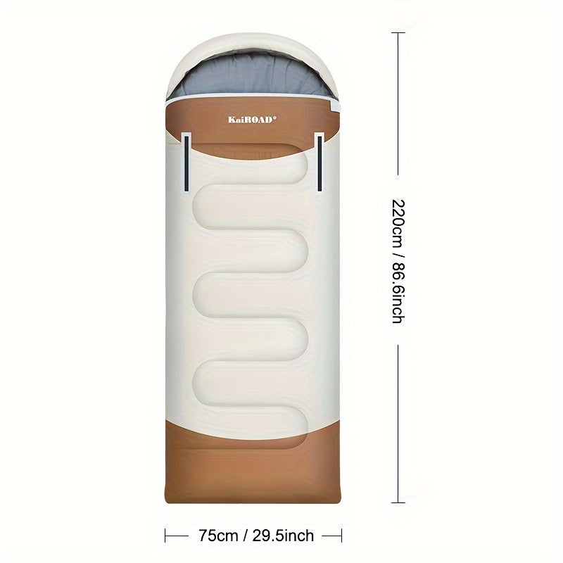 KAIROAD Extra Wide Mummy Sleeping Bag + FREE Accessories (Eye Mask, Earplugs, Square Pillow)
