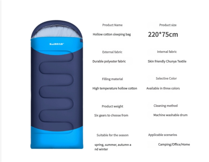KAIROAD Mummy Sleeping Bag - 3 Season Warm & Cold Weather