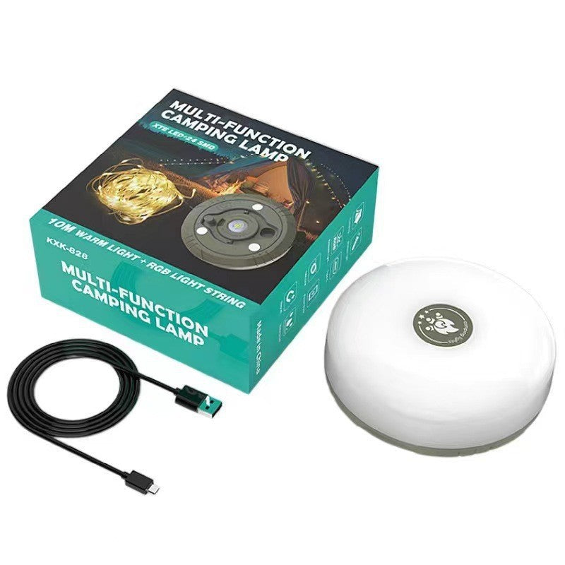 L828-10m LED Color Camping Light with Tape Measure