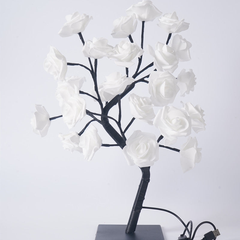 LED Rose Flower Tree Light with Detachable Base