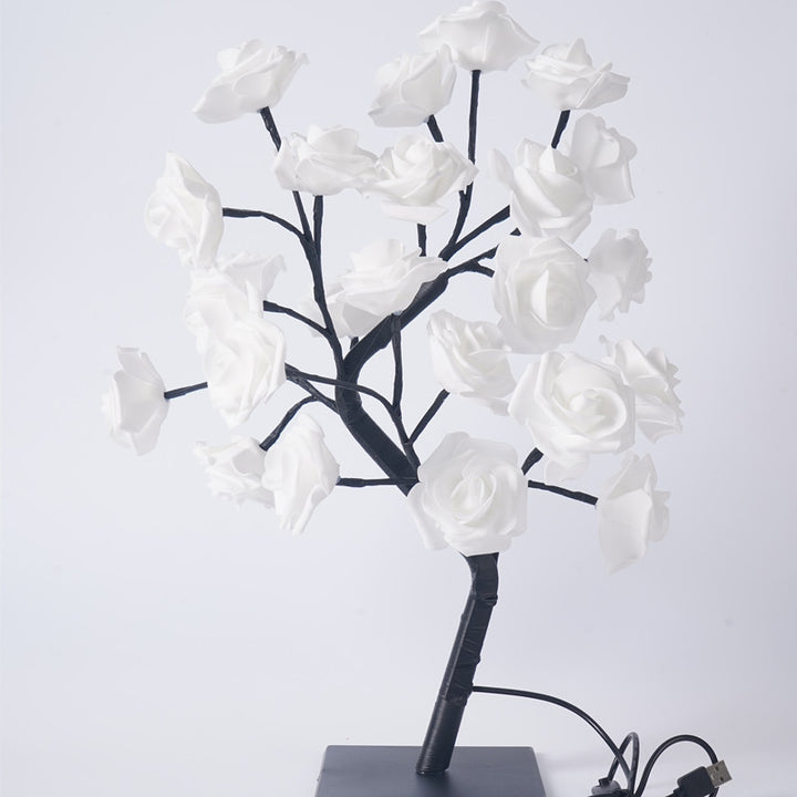 LED Rose Flower Tree Light with Detachable Base
