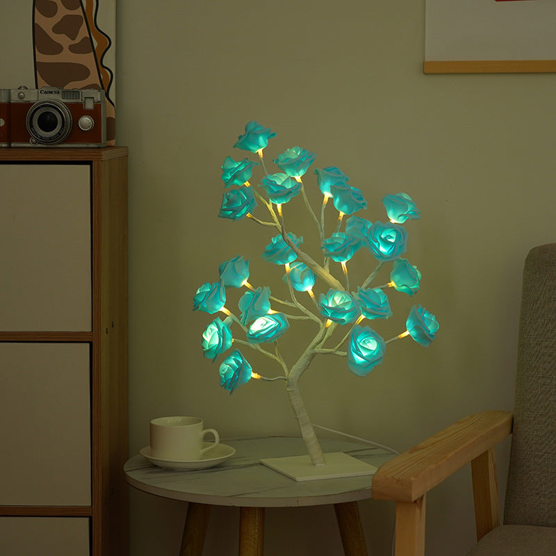 LED Rose Flower Tree Light with Detachable Base