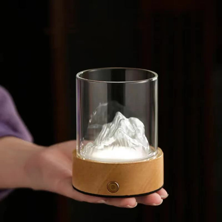 Colorful Glass Mountain Ambient Night Light
