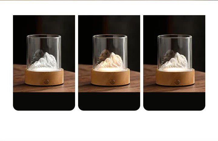 Colorful Glass Mountain Ambient Night Light