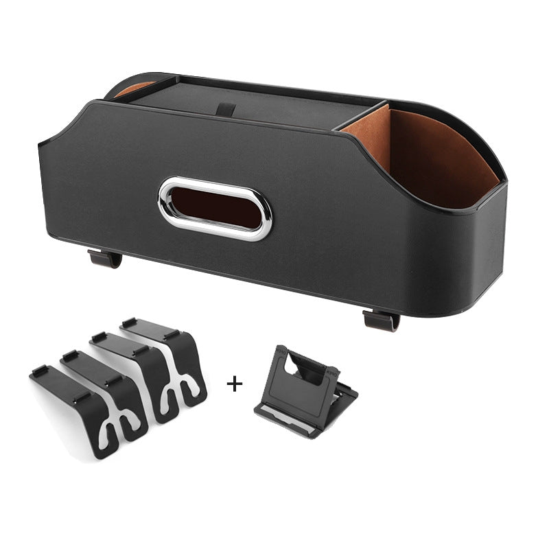 Black Car Seat Back Organizer