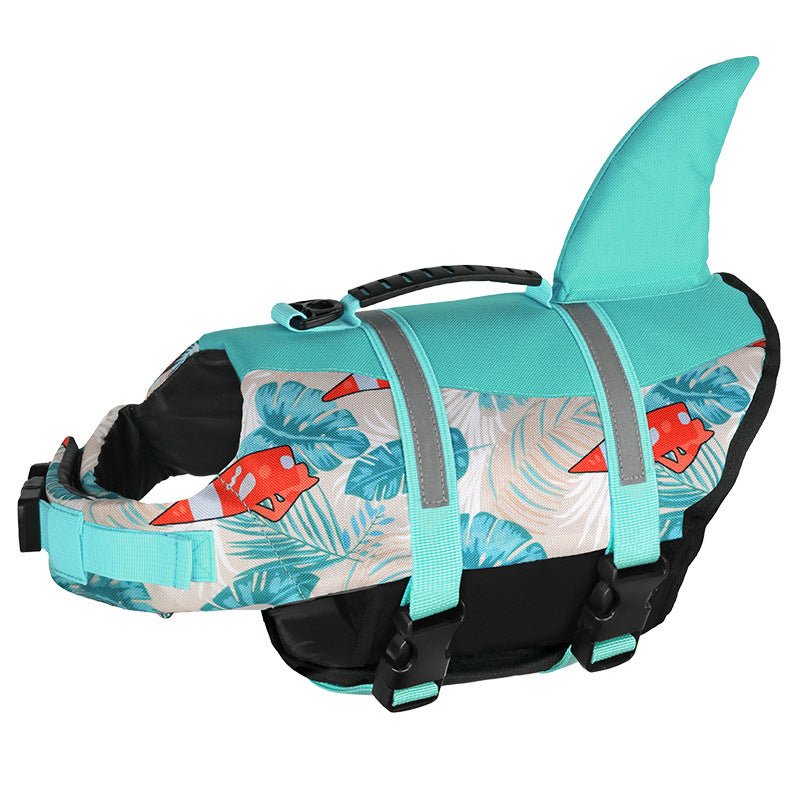 Size L Blue Sailboat Pattern Pet Life Jacket for Dogs