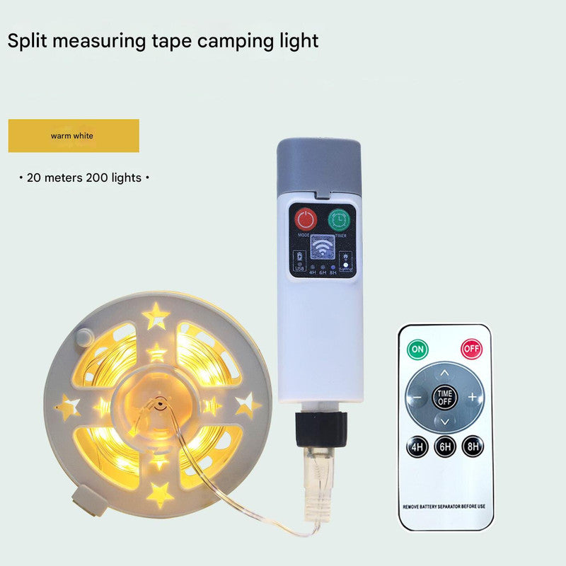 (200 lights warm white at 20 meters) Camping tent light kit