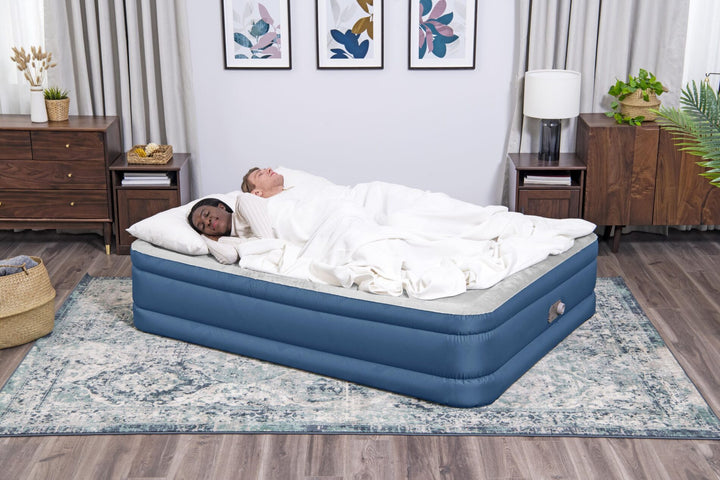 Bestway Fortech Snugable Top Air Inflatable Mattress Queen
