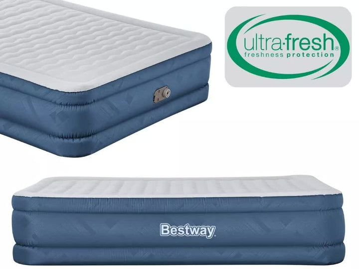 Bestway Fortech Snugable Top Air Inflatable Mattress Queen