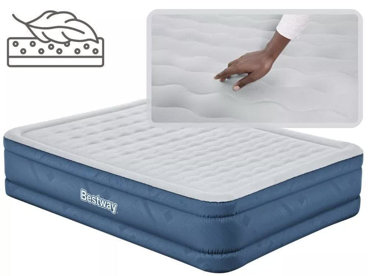 Bestway Fortech Snugable Top Air Inflatable Mattress Queen