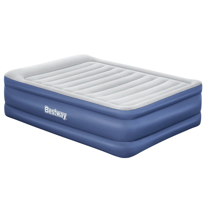 Bestway Air Mattress Queen Inflatable Bed 61cm Airbed Blue - Inflatable Mattress