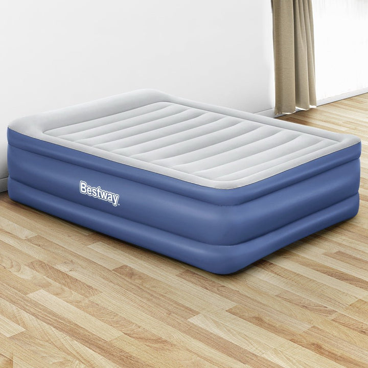 Bestway Air Mattress Queen Inflatable Bed 61cm Airbed Blue - RoamAU