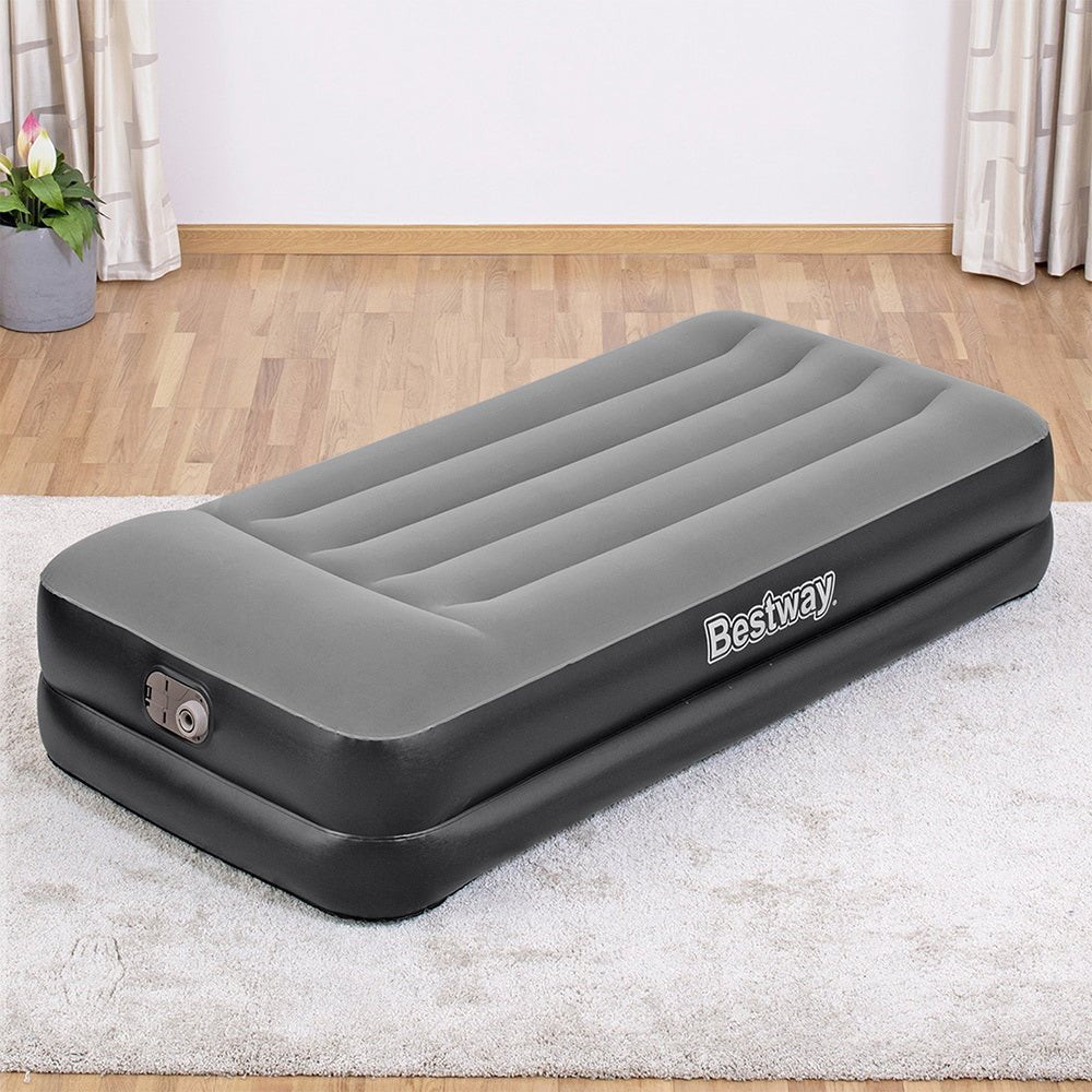 Bestway Air Mattress Single Inflatable Bed 46cm Airbed Black - RoamAU