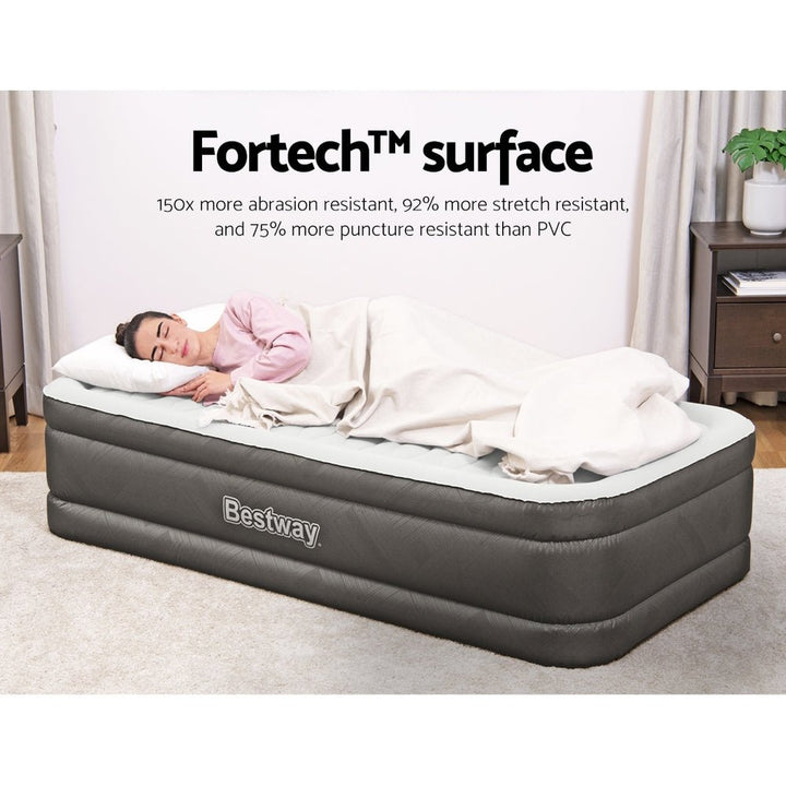 Bestway Air Mattress Single Inflatable Bed 46cm Airbed Grey - RoamAU