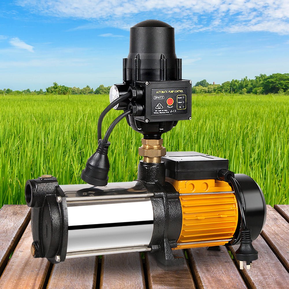 Giantz Garden Water Pump High Pressure 2000W 4 - Stage Tank Irrigation Black - RoamAU