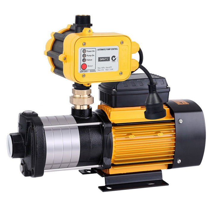 Giantz Garden Water Pump High Pressure 2000W 5 - Stage Tank Irrigation Yellow - RoamAU