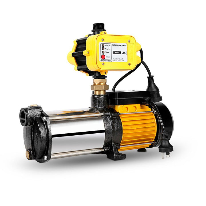 Giantz Garden Water Pump High Pressure 2500W 5 - Stage Tank Irrigation Yellow - RoamAU
