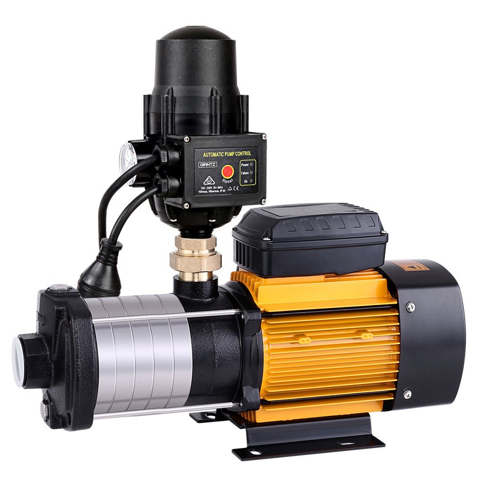 Giantz Garden Water Pump High Pressure 2500W 6 - Stage Tank Irrigation Black - RoamAU