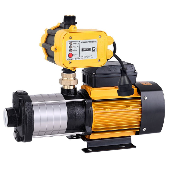 Giantz Garden Water Pump High Pressure 2500W 6 - Stage Tank Irrigation Yellow - RoamAU