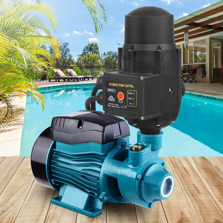 Giantz Peripheral Water Pump Garden Boiler Car Wash Auto Irrigation QB60 Black - RoamAU
