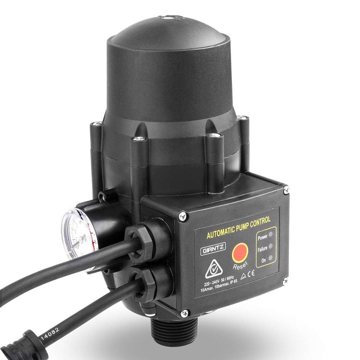 Giantz Peripheral Water Pump Garden Boiler Car Wash Auto Irrigation QB80 Black - RoamAU