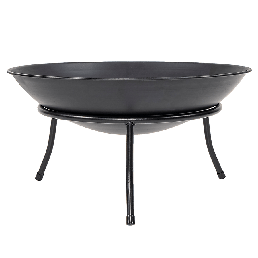 Iron Fire Bowl Traditional Log Fire Pit Outdoor Heating Camp Site Barbecue