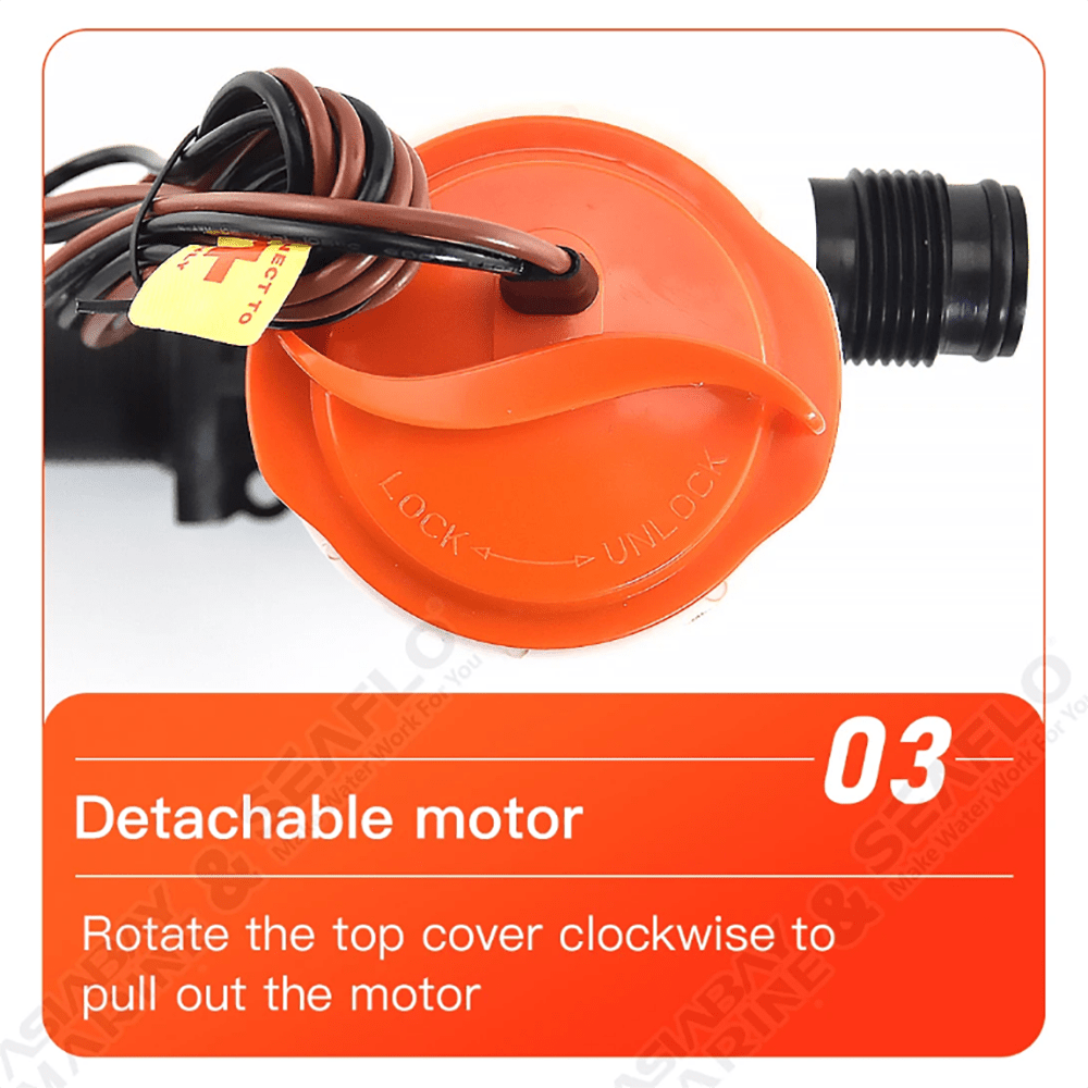 SEAFLO 12V 800GPH LIVEWELL Live Bait Tank Well Aerator Bilge Pump Kit Fishing AU - RoamAU