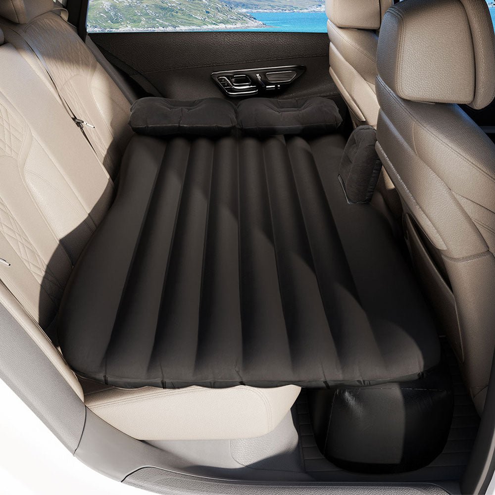 Weisshorn Car Mattress 134x78 Inflatable SUV Back Seat Camping Bed Black - RoamAU