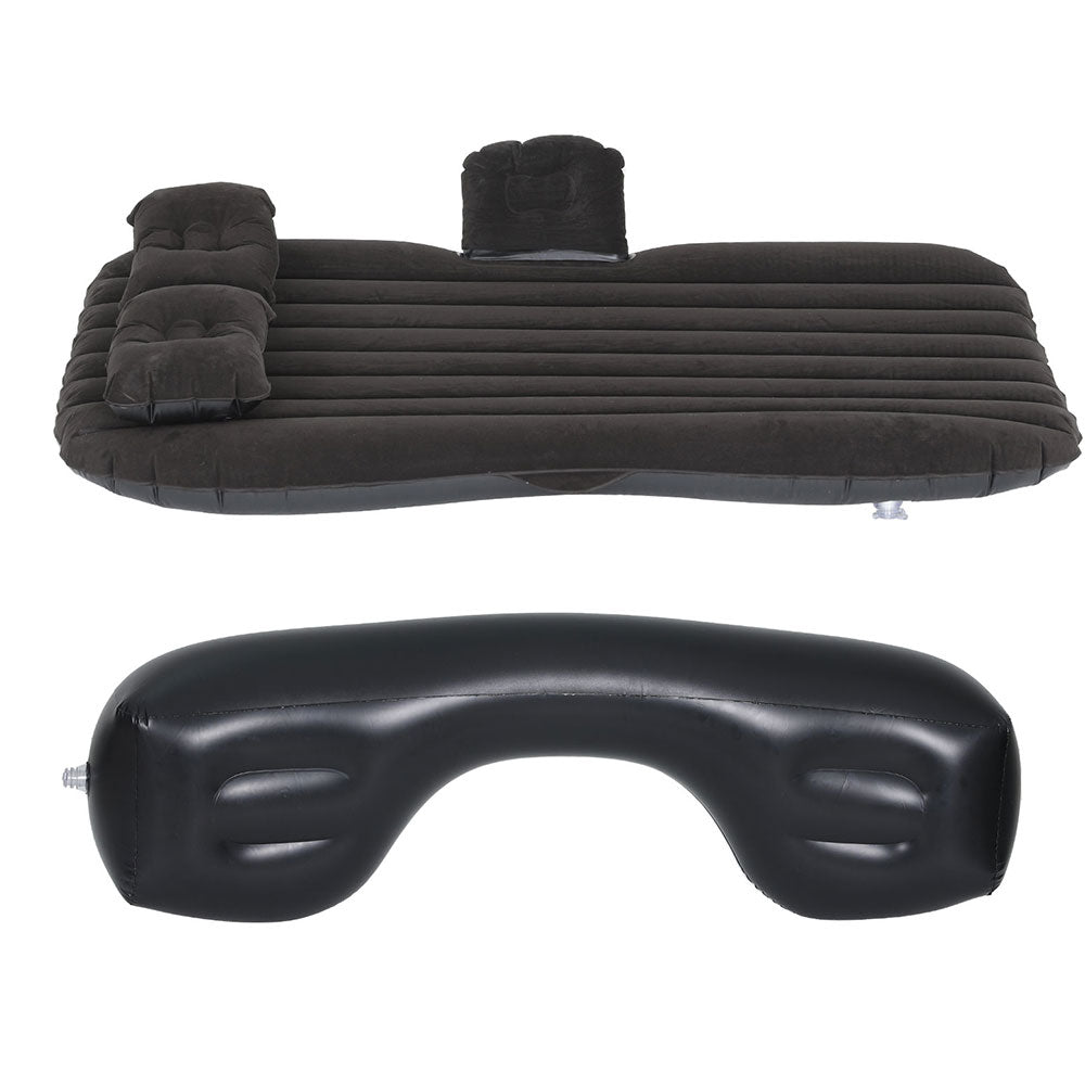 Weisshorn Car Mattress 134x78 Inflatable SUV Back Seat Camping Bed Black - RoamAU