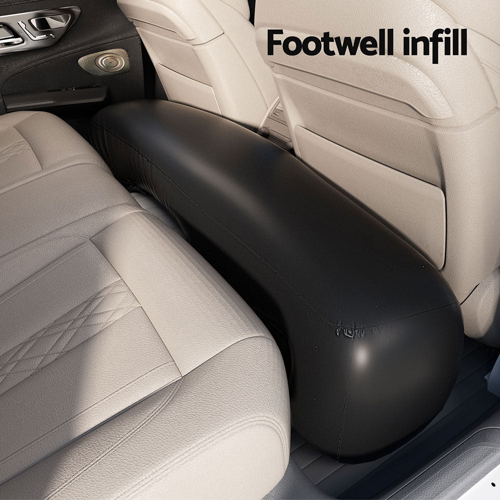 Weisshorn Car Mattress 134x78 Inflatable SUV Back Seat Camping Bed Black - RoamAU