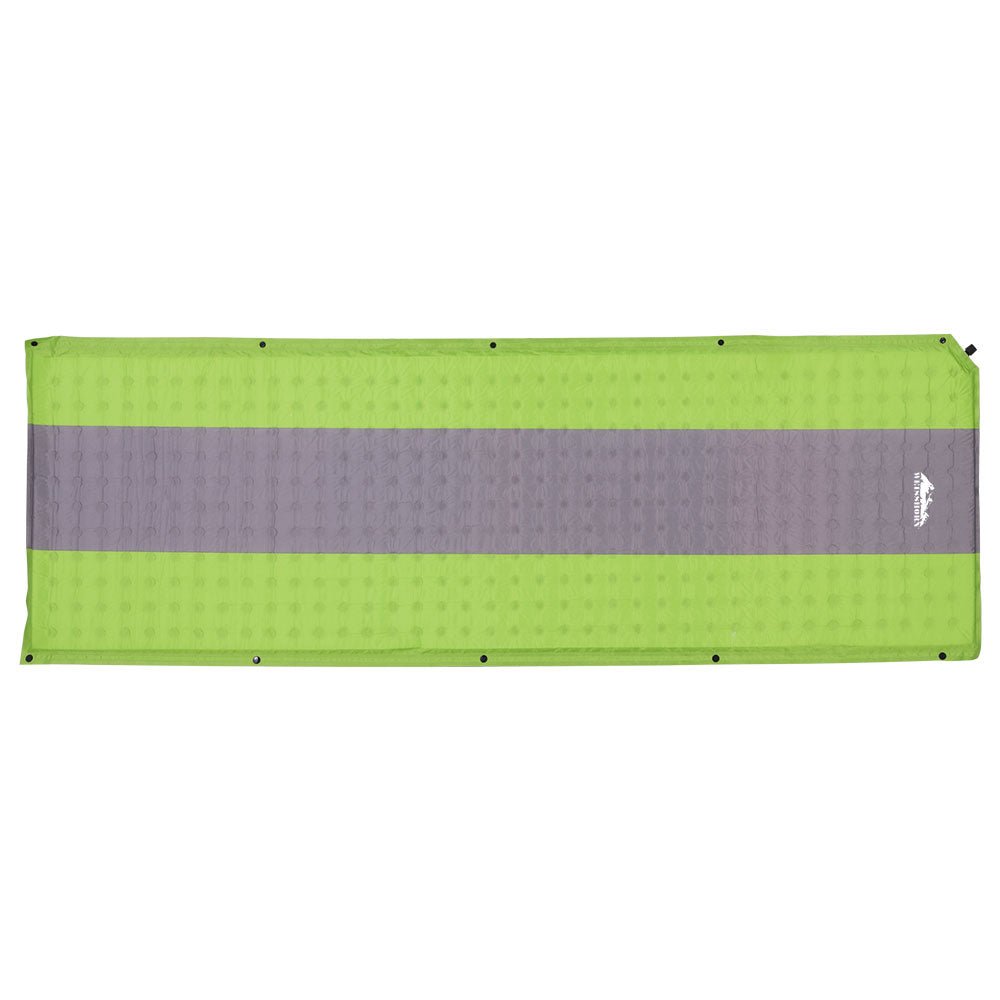 Weisshorn Self Inflating Mattress Camping Sleeping Mat Air Bed Pad Single Green - RoamAU